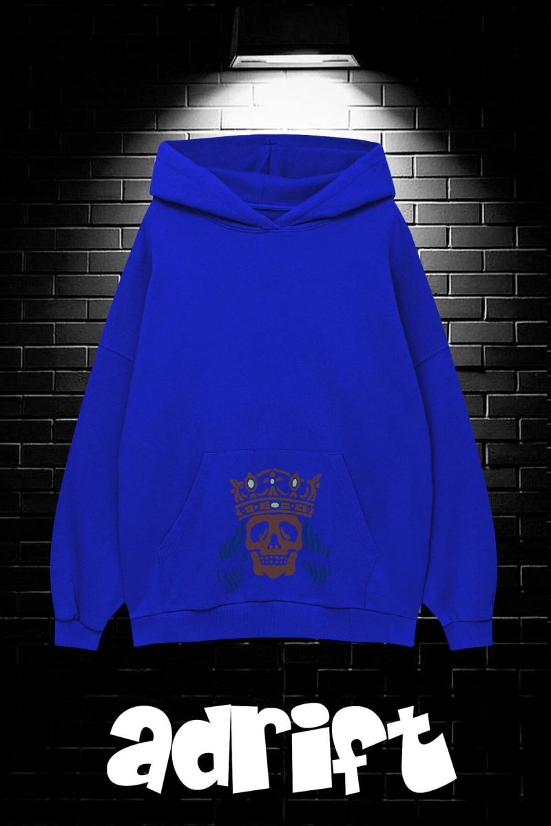 Unisex Oversize Kapüşonlu Kanguru Cepli Get High Stay High Baskılı Sweatshirt Hoodie