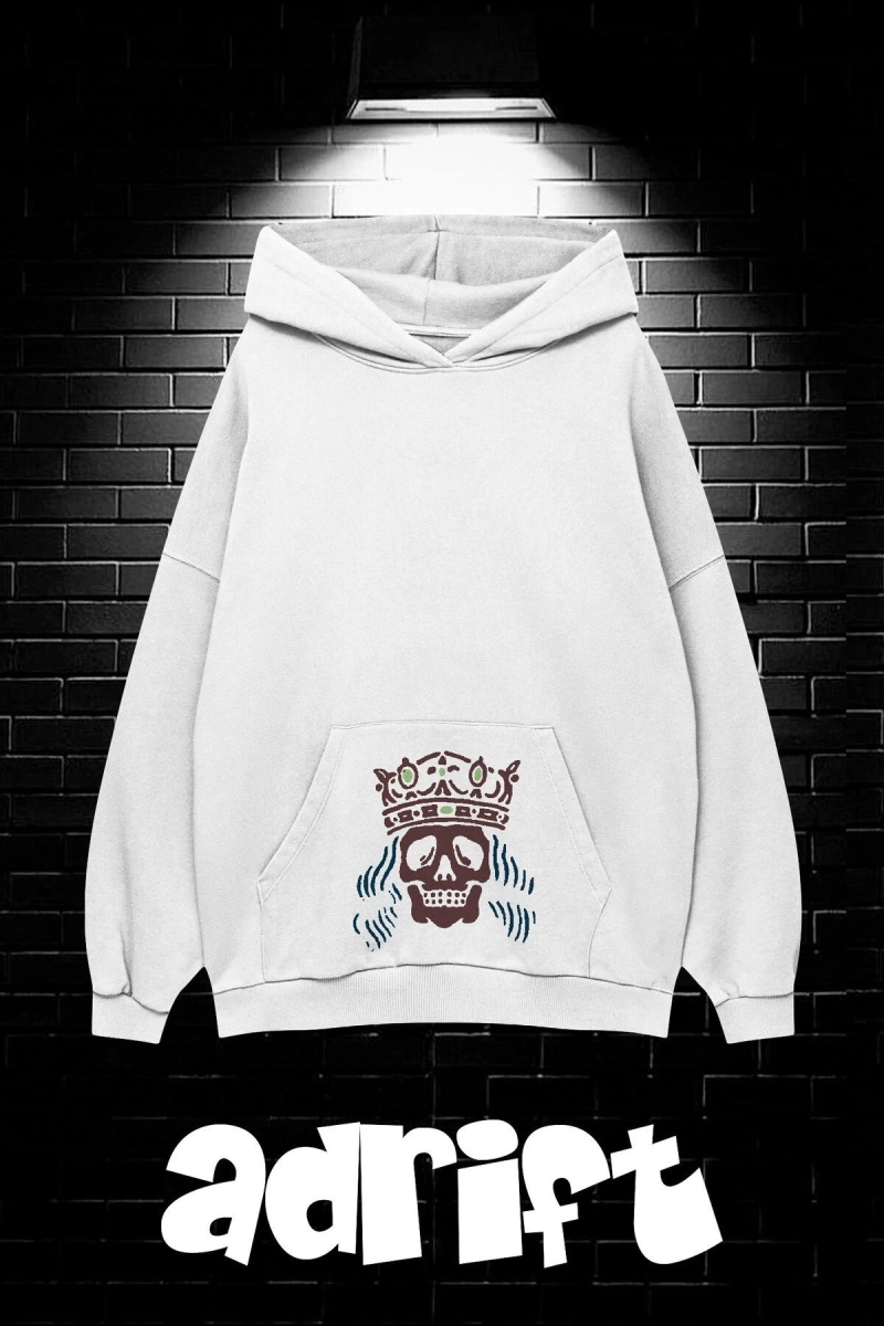 Unisex Oversize Kapüşonlu Kanguru Cepli Get High Stay High Baskılı Sweatshirt Hoodie