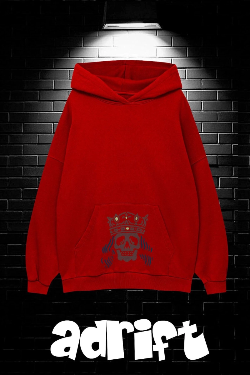 Unisex Oversize Kapüşonlu Kanguru Cepli Get High Stay High Baskılı Sweatshirt Hoodie