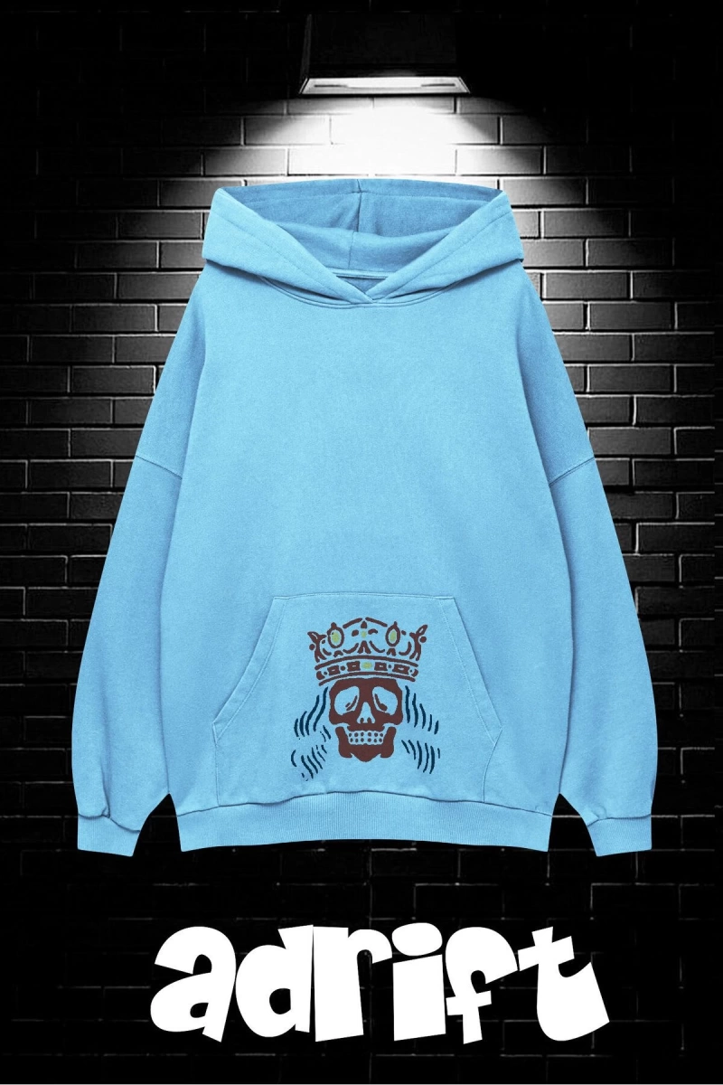 Unisex Oversize Kapüşonlu Kanguru Cepli Get High Stay High Baskılı Sweatshirt Hoodie