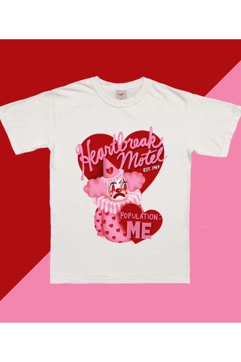 Unisex Oversize Y2k Baskılı Tshirt