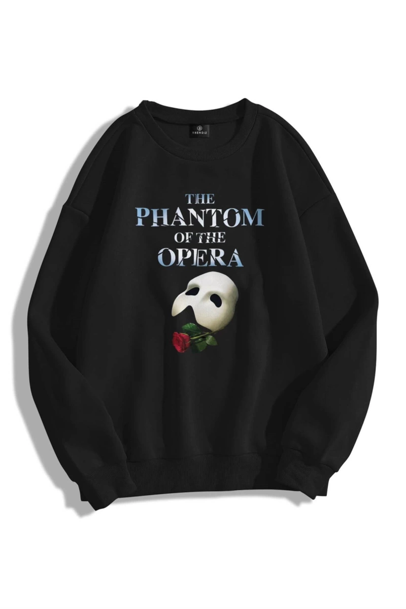 Unisex Phantom Of The Opera Bisiklet Yaka Sweatshirt