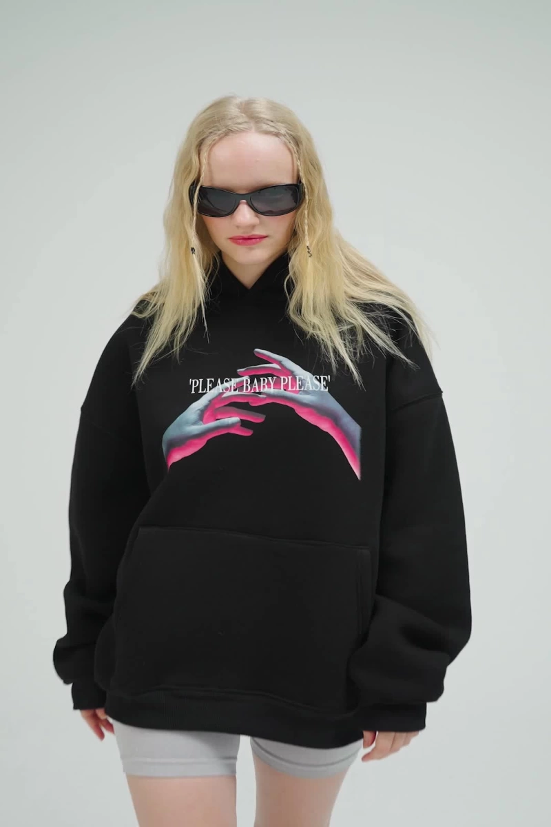 Unisex Please Baby Sweatshirt Hoodie