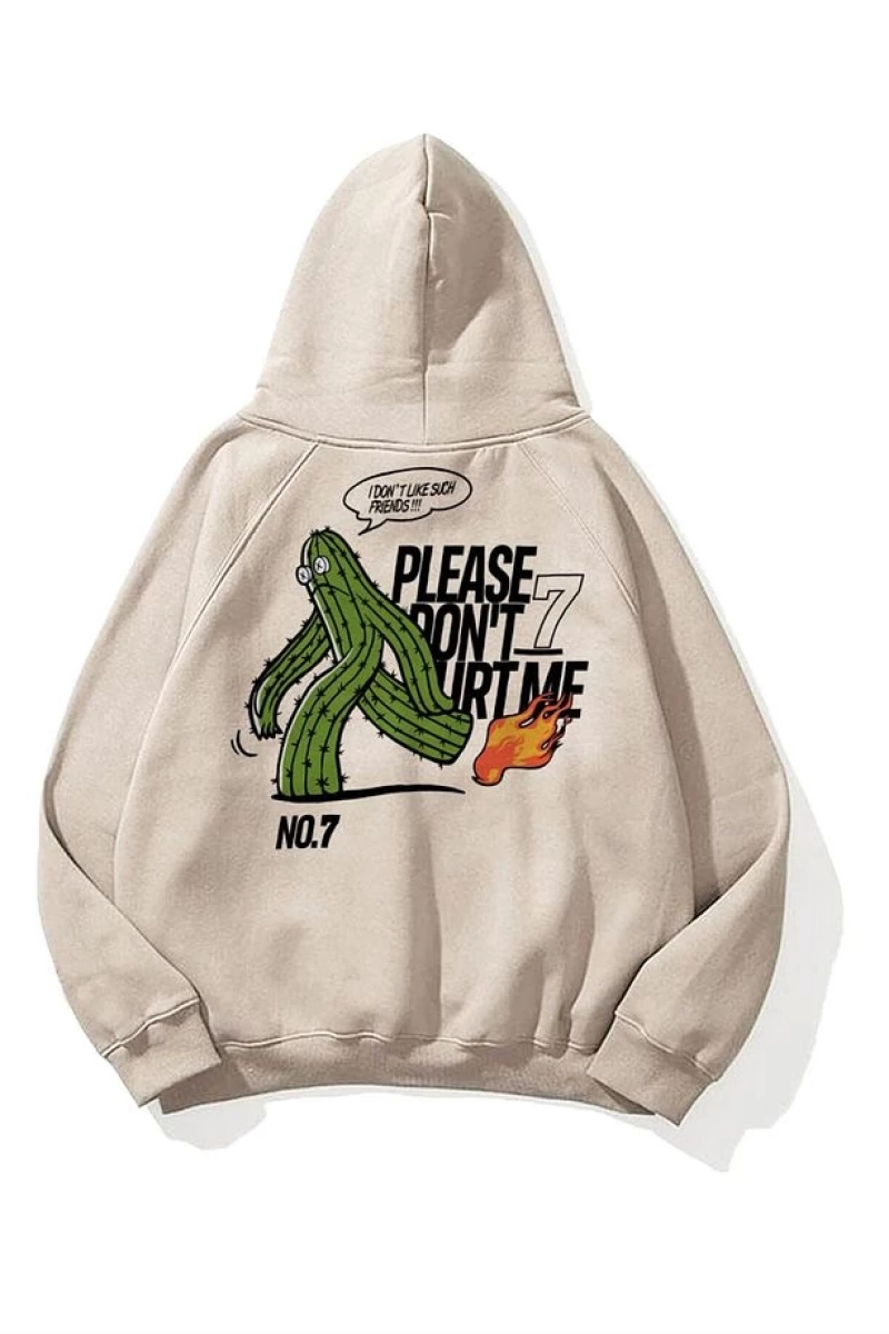 Unisex Please Dont Hurt Me Sweatshirt Hoodie Gri