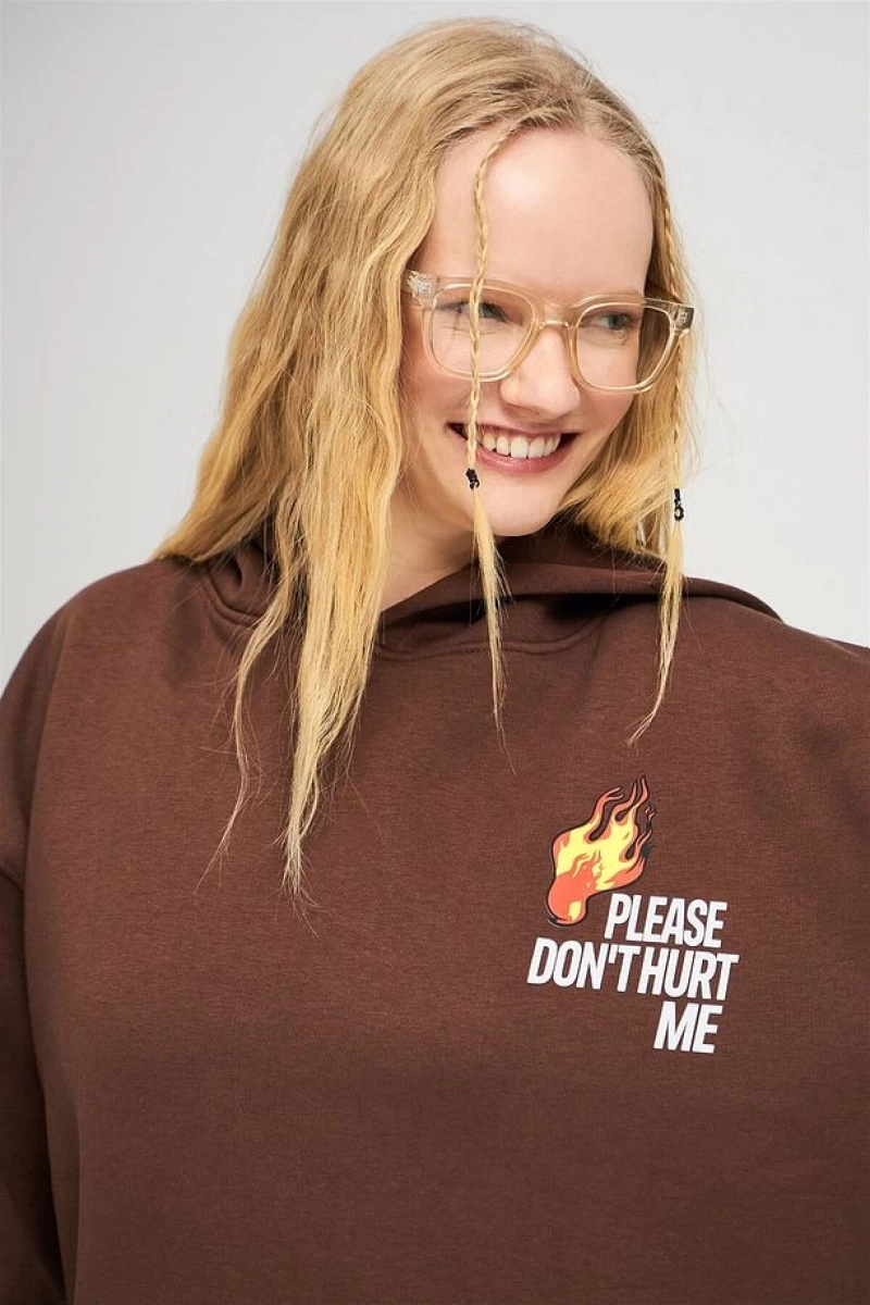 Unisex Please Dont Hurt Me Sweatshirt Hoodie Gri