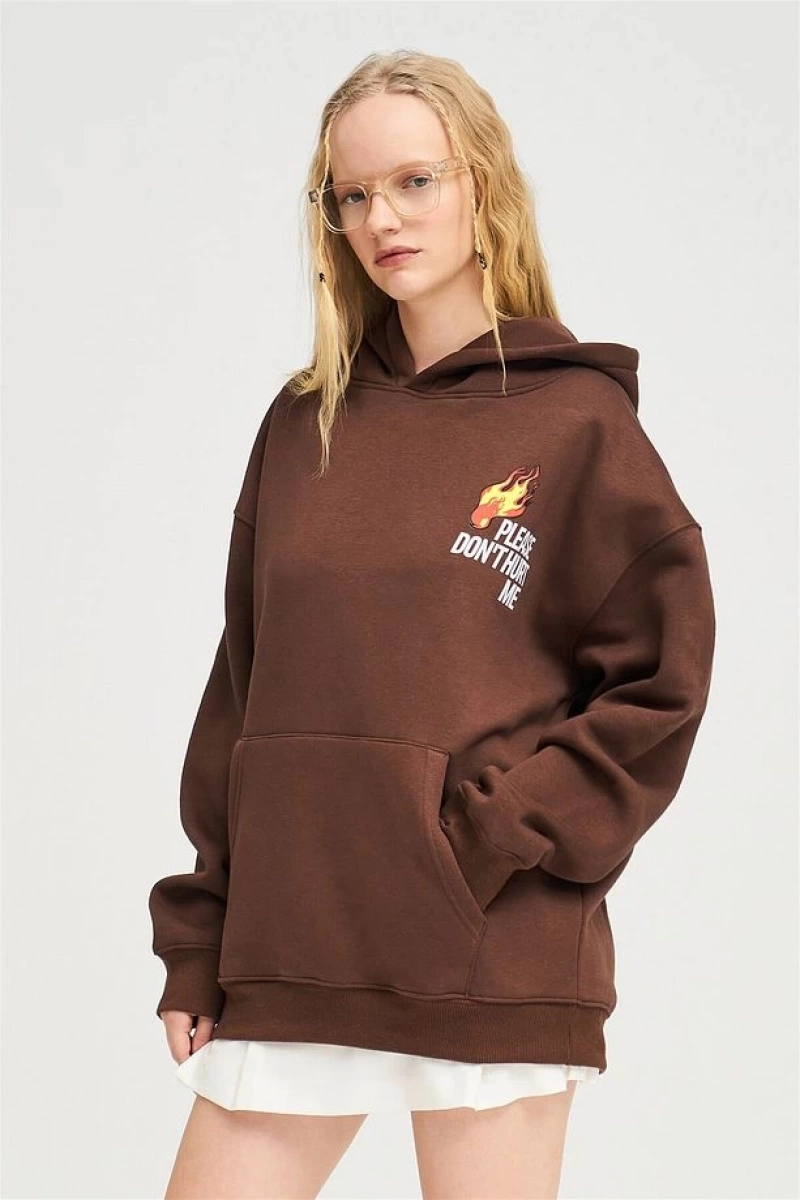 Unisex Please Dont Hurt Me Sweatshirt Hoodie Gri
