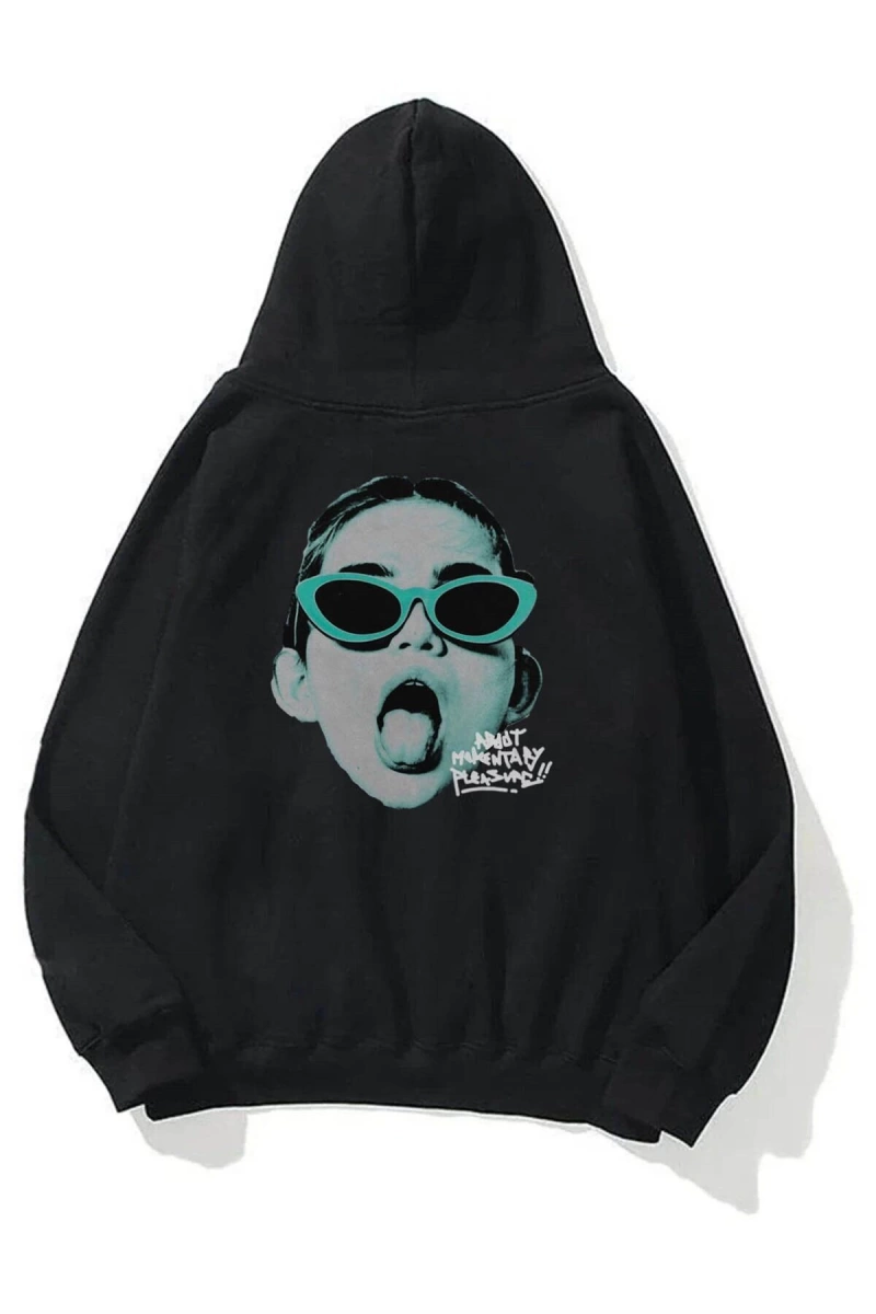 Unisex Pleasure Siyah Sweatshirt