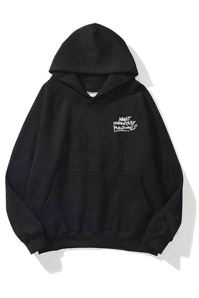 Unisex Pleasure Siyah Sweatshirt