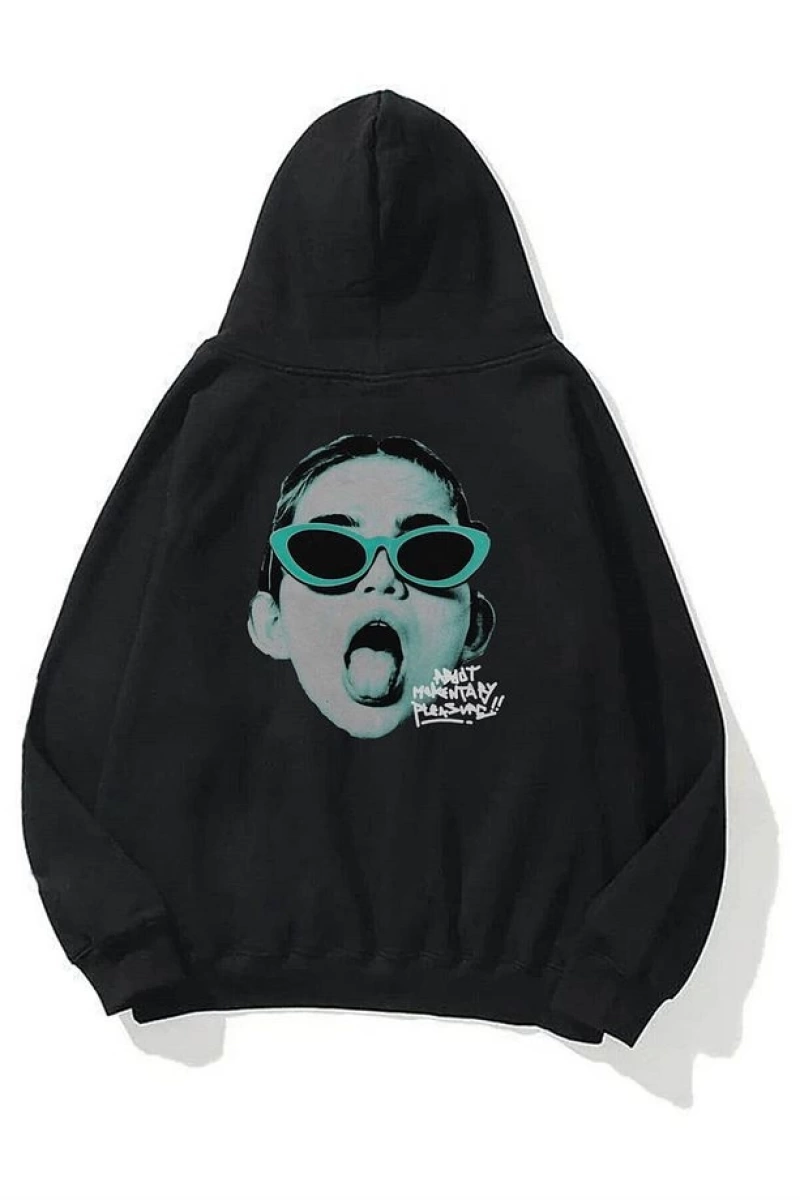 Unisex Pleasure Siyah Sweatshirt Siyah