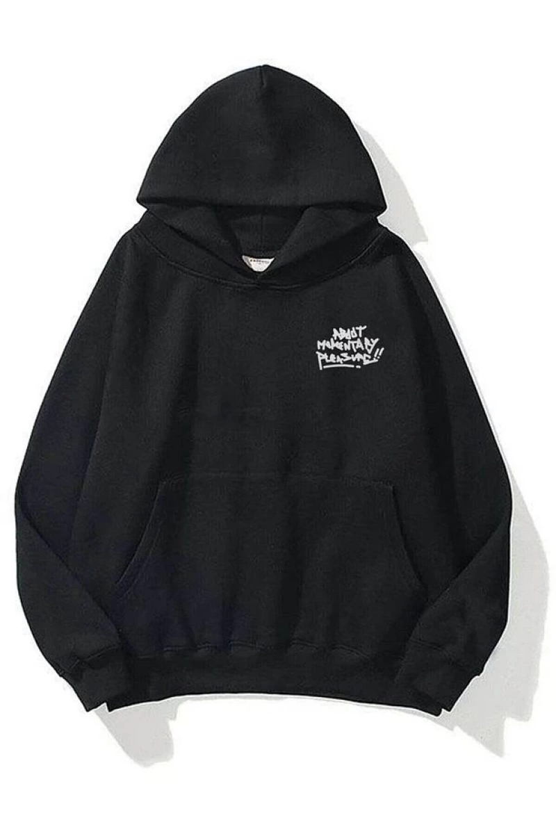 Unisex Pleasure Siyah Sweatshirt Siyah