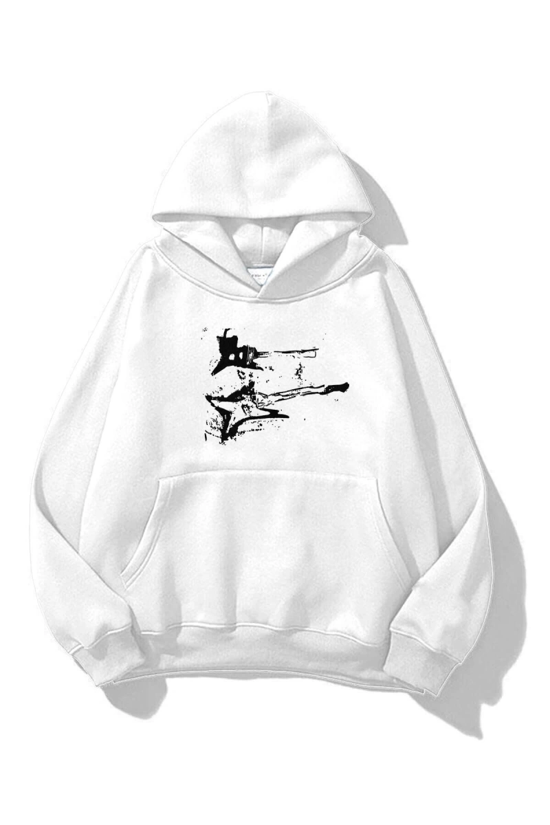 Unisex Punk Gitar Sweatshirt