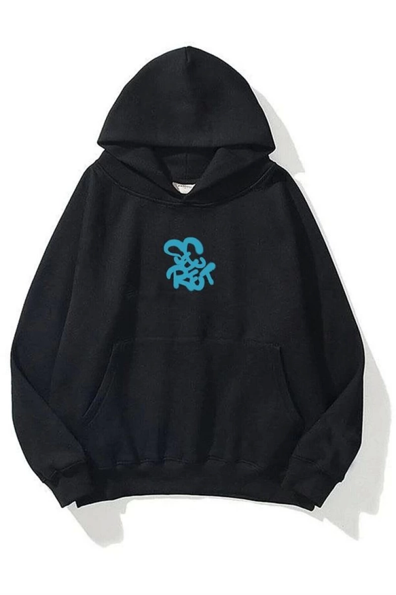 Unisex Secret Sweatshirt Hoodie Siyah