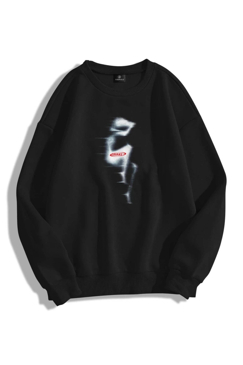 Unisex Shake By Bisiklet Yaka Sweatshirt Hoodie