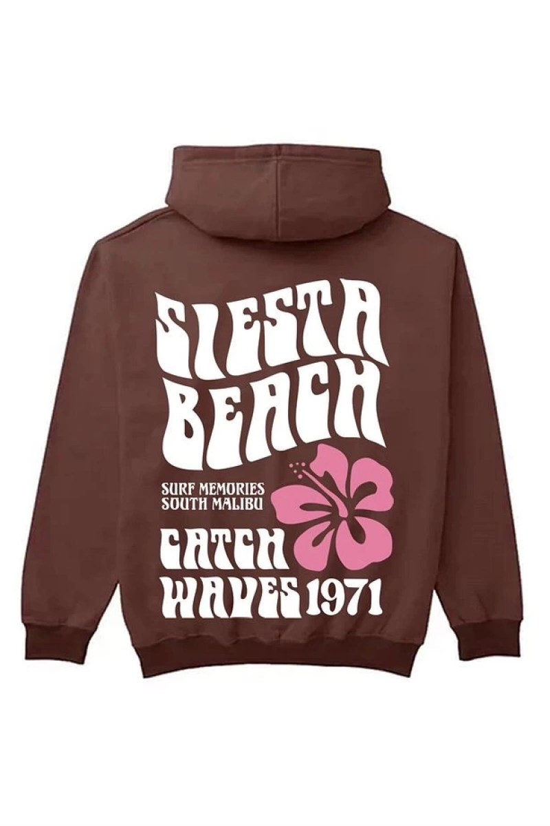 Unisex Siesta Beach Beyaz Sweatshirt Beyaz