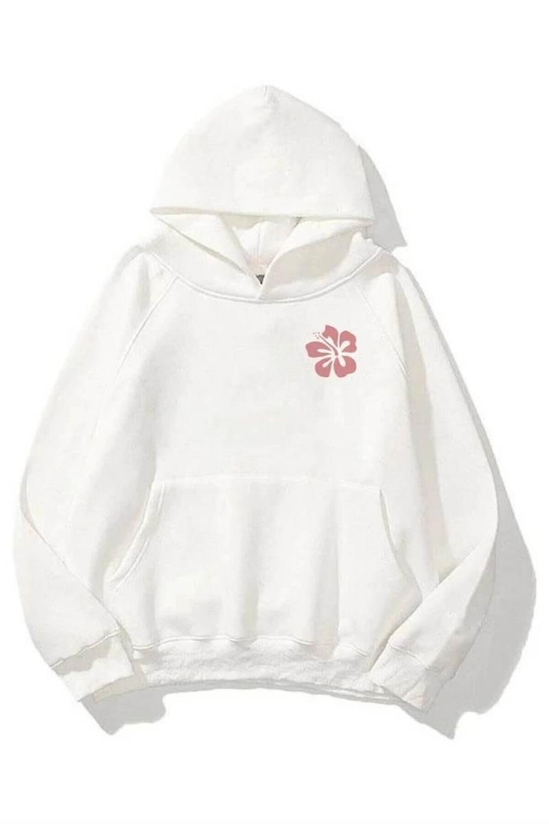 Unisex Siesta Beach Beyaz Sweatshirt Beyaz