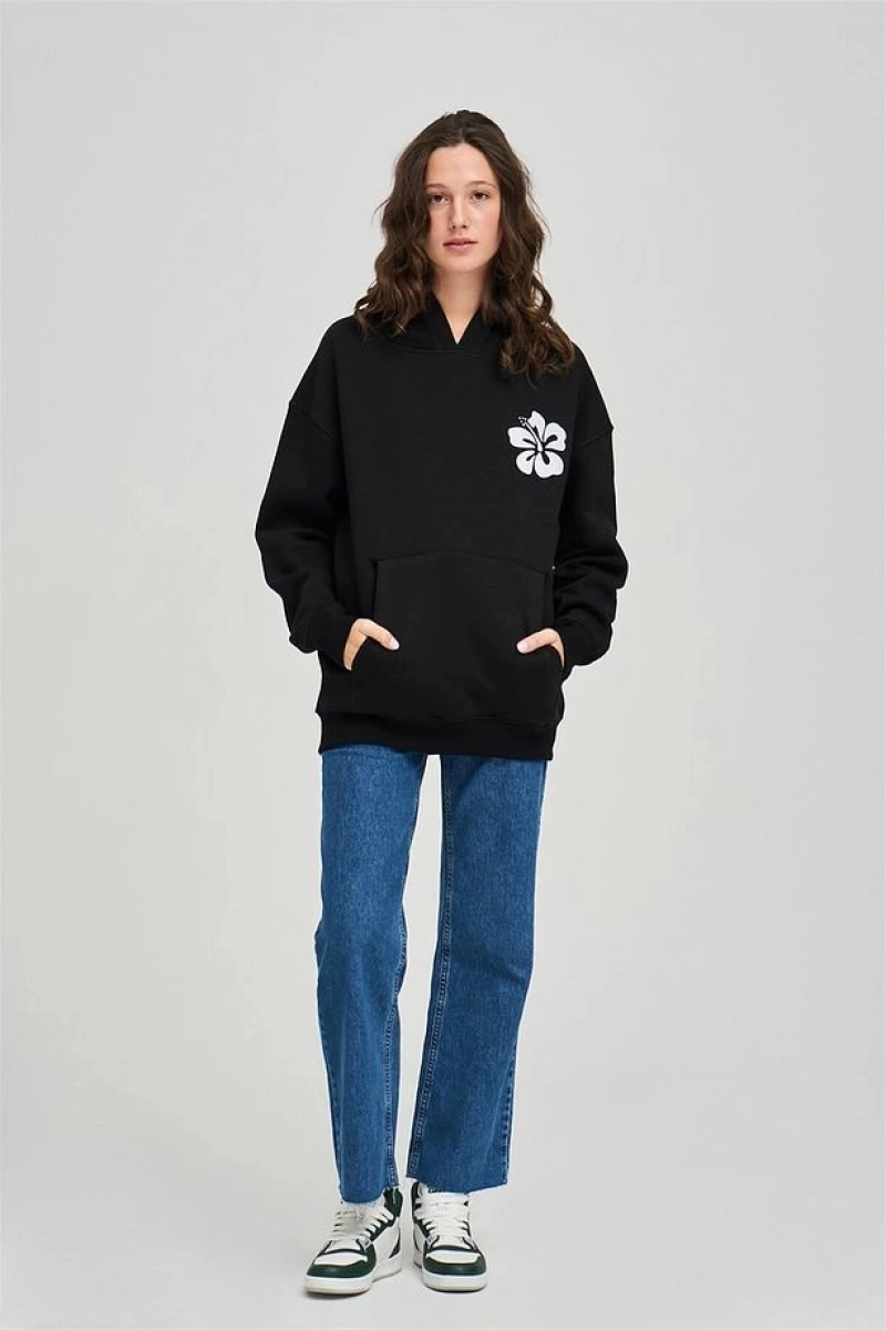 Unisex Siesta Beach Beyaz Sweatshirt Beyaz