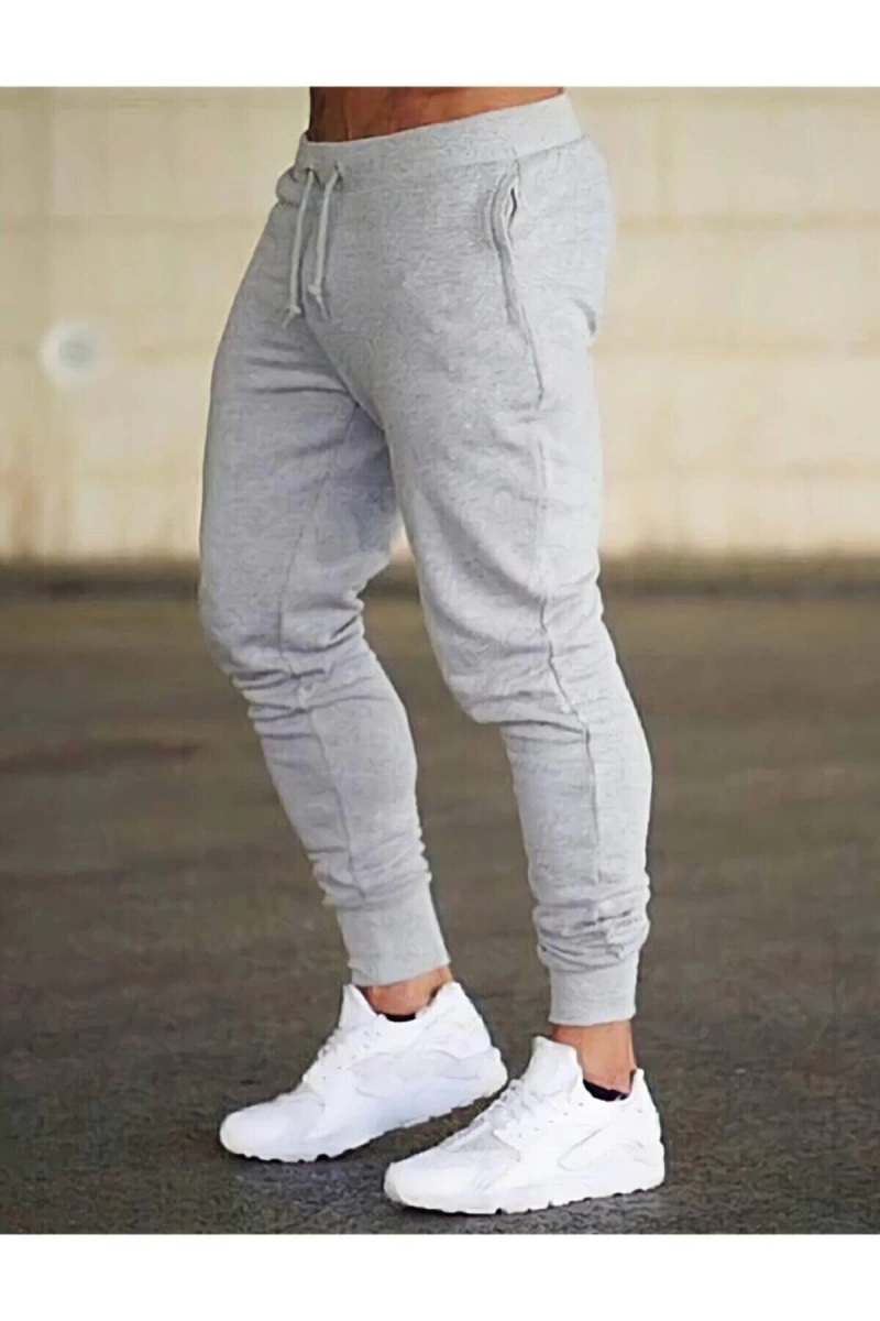 Unisex Siyah 2 Iplik Ribanlı Eşofman