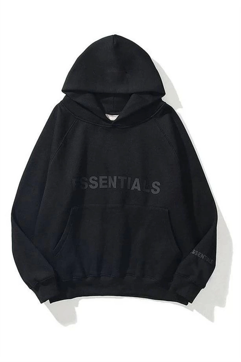 Unisex Siyah Essentials Sweatshirt Siyah