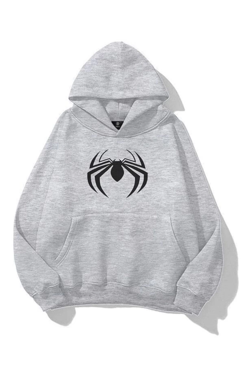Unisex Spiderman Sweatshirt  Gri