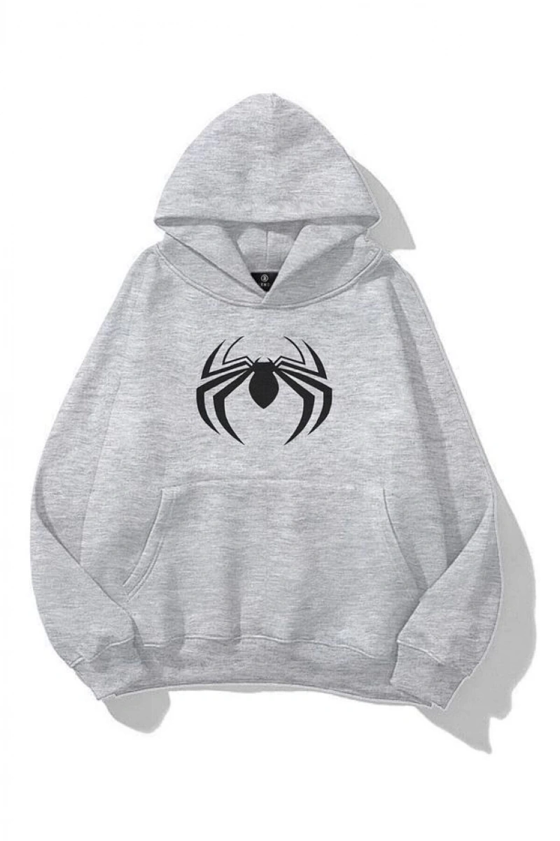 Unisex Spiderman Sweatshirt  Gri