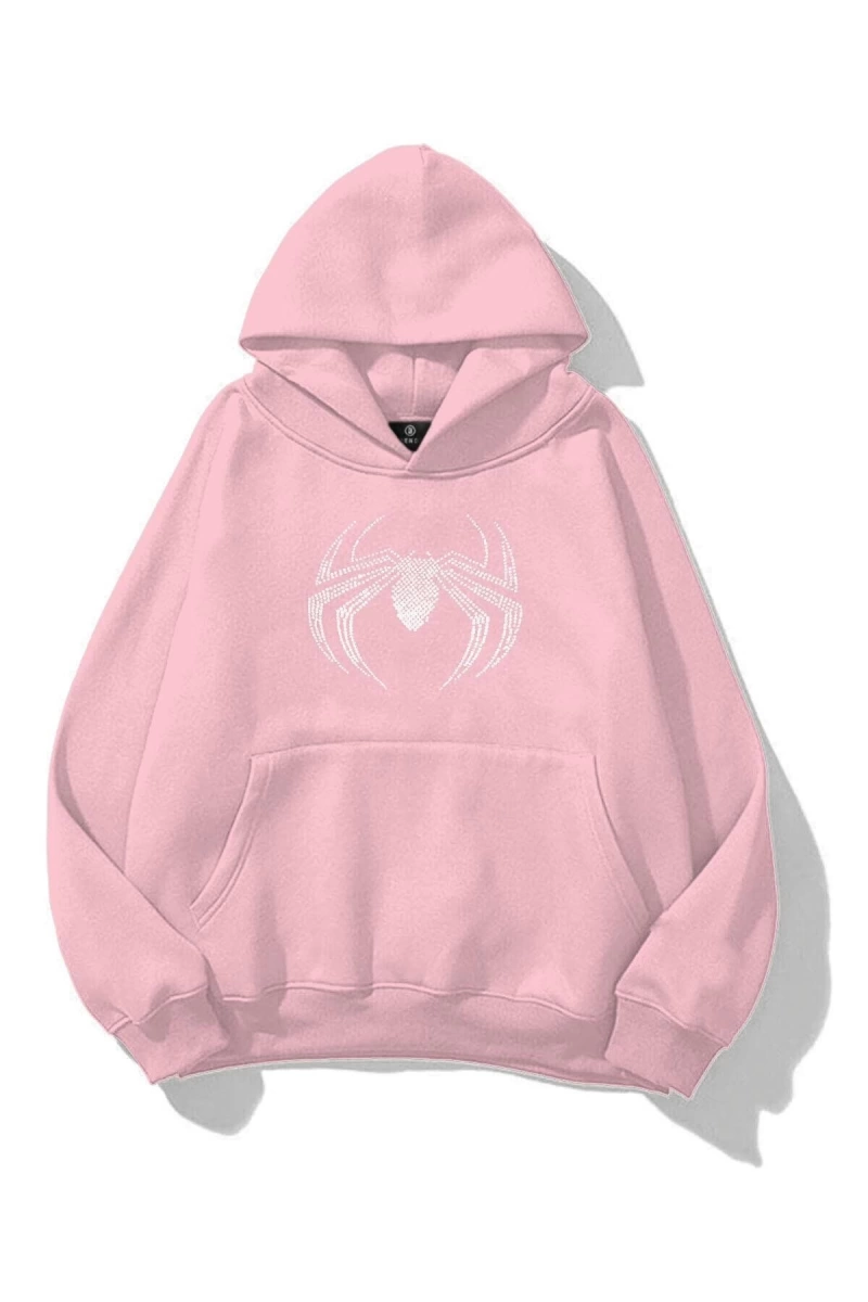 Unisex Spiderman Taş Baskılı Sweatshirt
