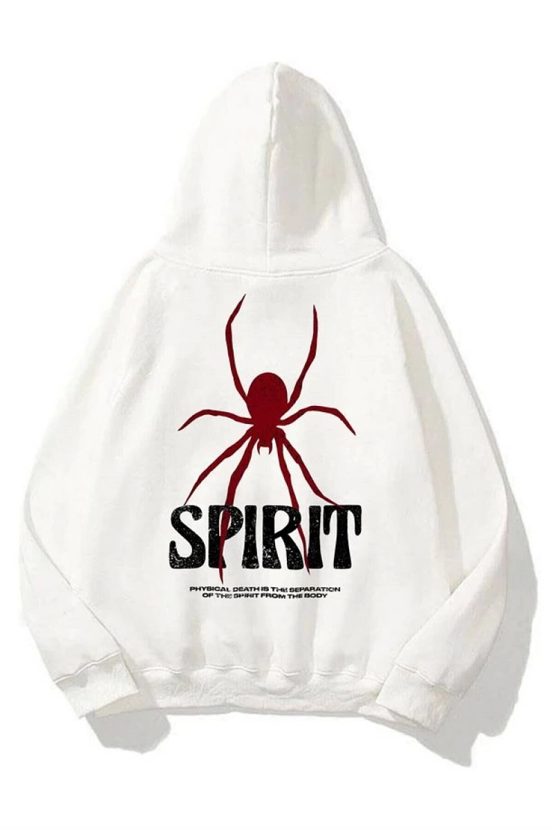 Unisex Spirit Sweatshirt Hoodie Siyah