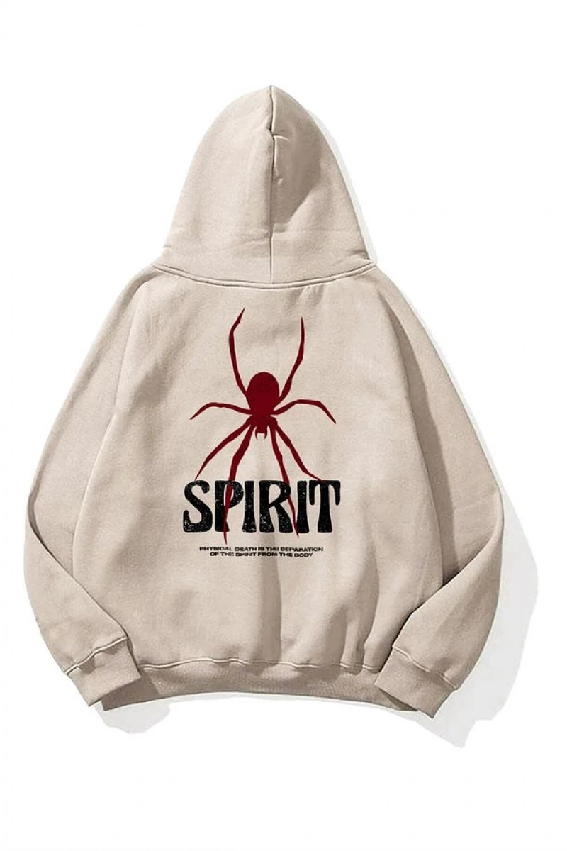 Unisex Spirit Sweatshirt Hoodie Siyah