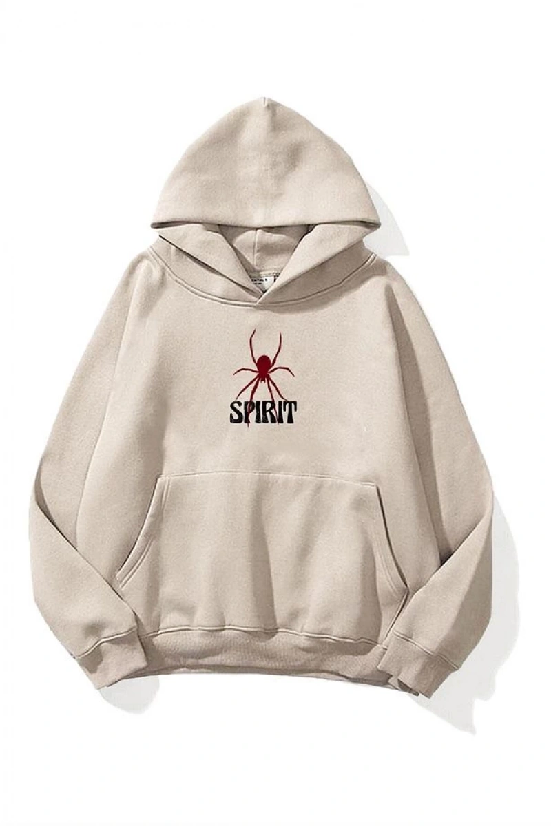 Unisex Spirit Sweatshirt Hoodie Siyah