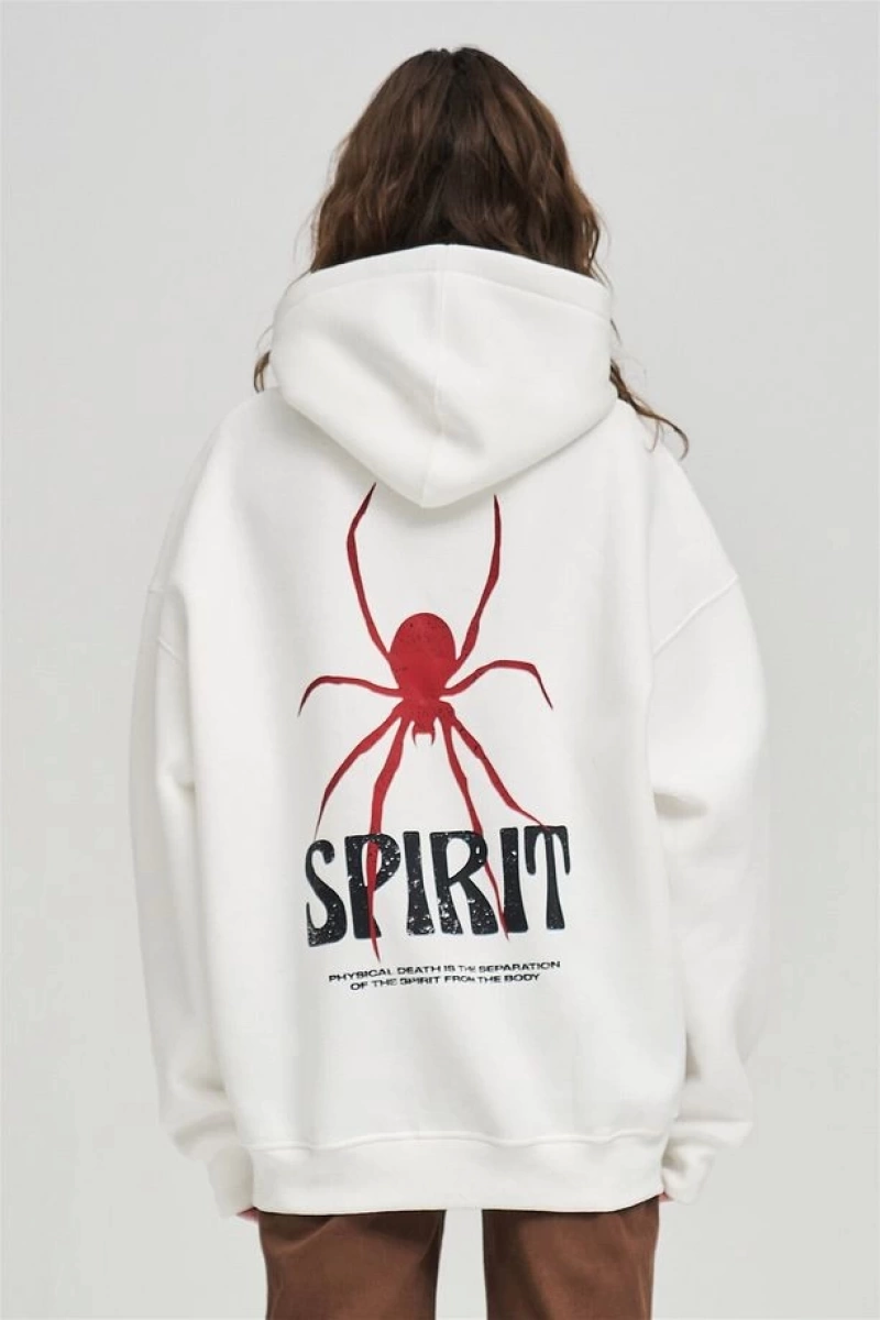Unisex Spirit Sweatshirt Hoodie Siyah