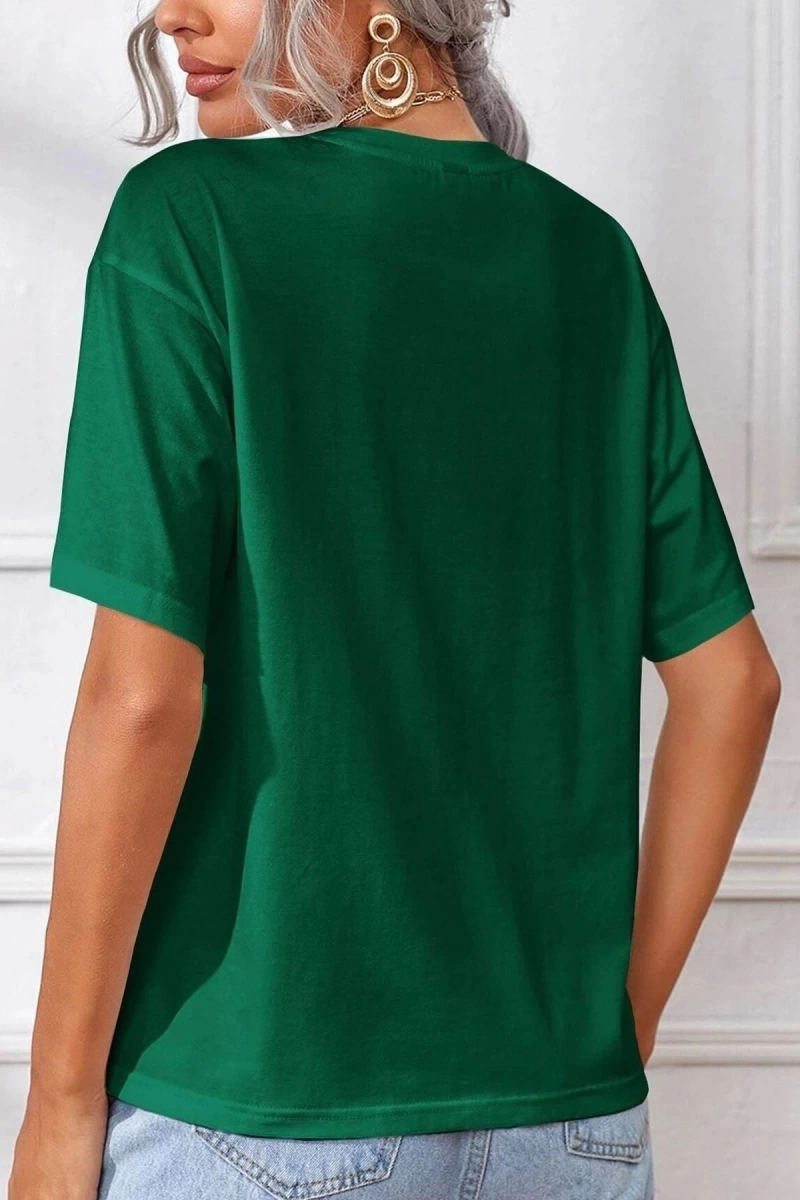 Unisex Spooky Baskılı T-shirt