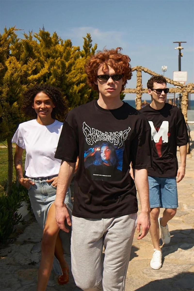 Unisex Stardust Tshirt Siyah