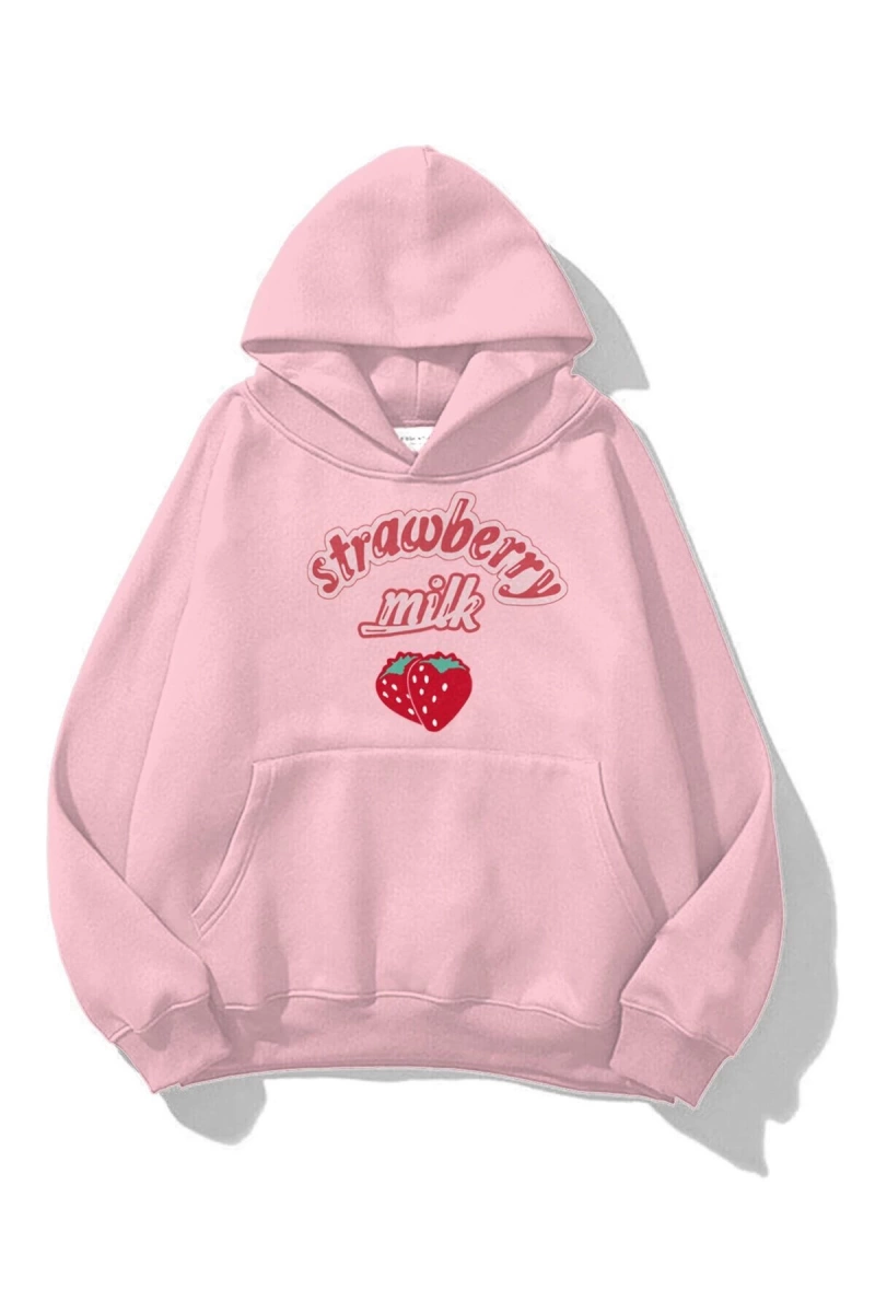 Unisex Strawberry Milk Sweatshirt Hoodie