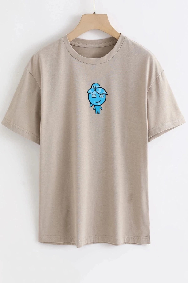 Unisex Su Avatar Baskılı T-shirt