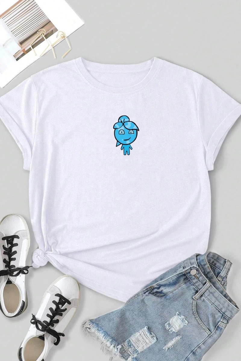 Unisex Su Avatar Baskılı T-shirt