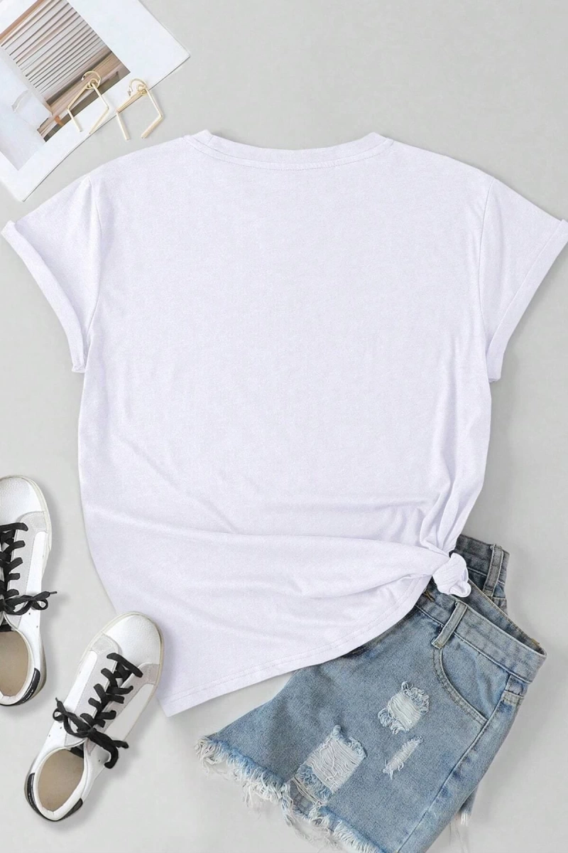 Unisex Su Avatar Baskılı T-shirt