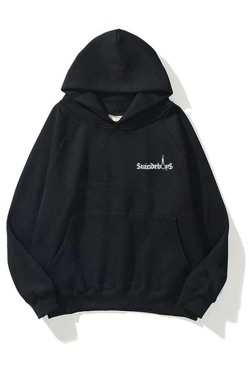 Unisex Suicideboys South Side Siyah Sweatshirt