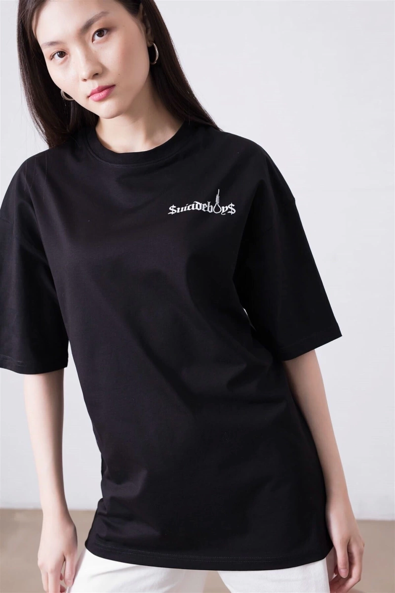 Unisex Suicideboys South Side Siyah Tshirt