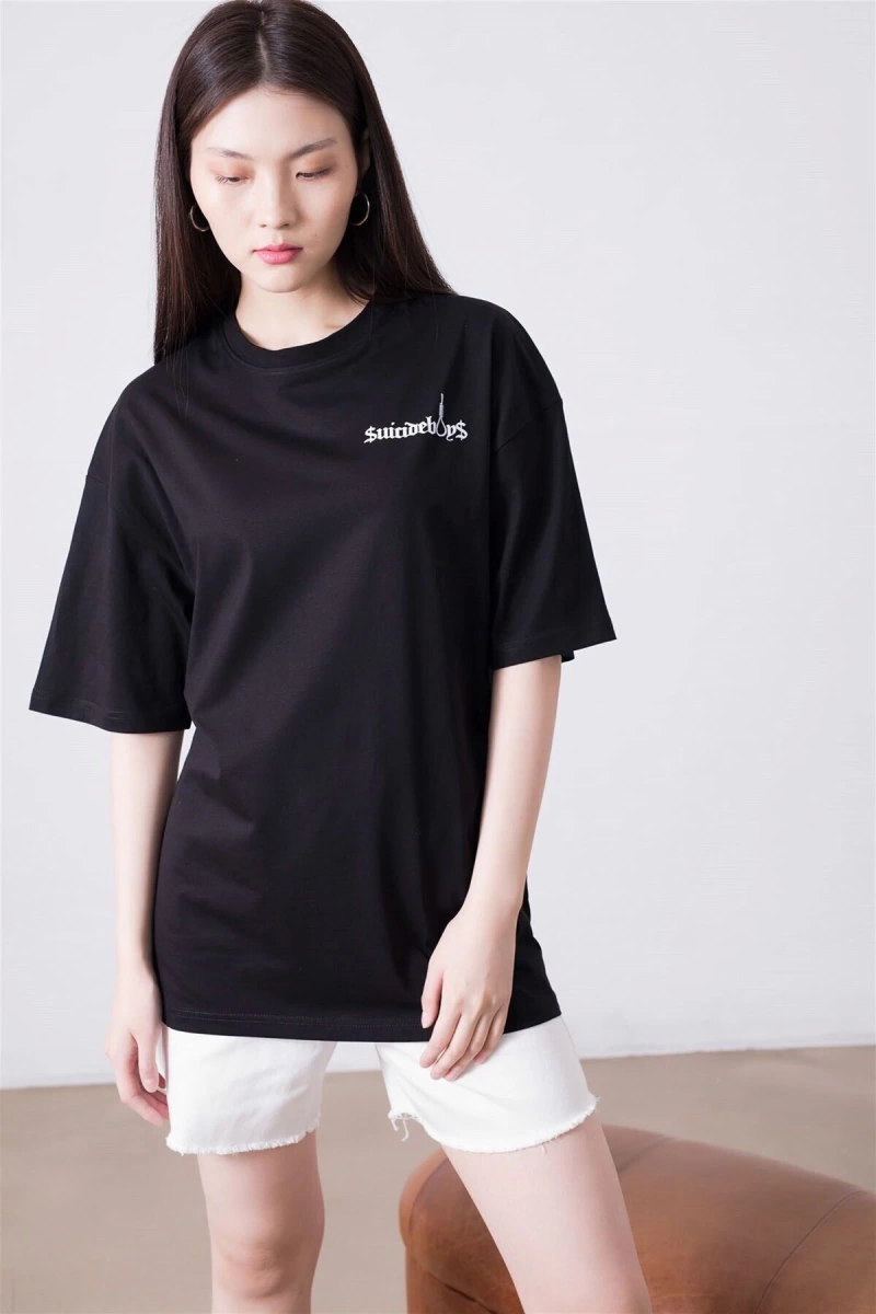Unisex Suicideboys South Side Siyah Tshirt