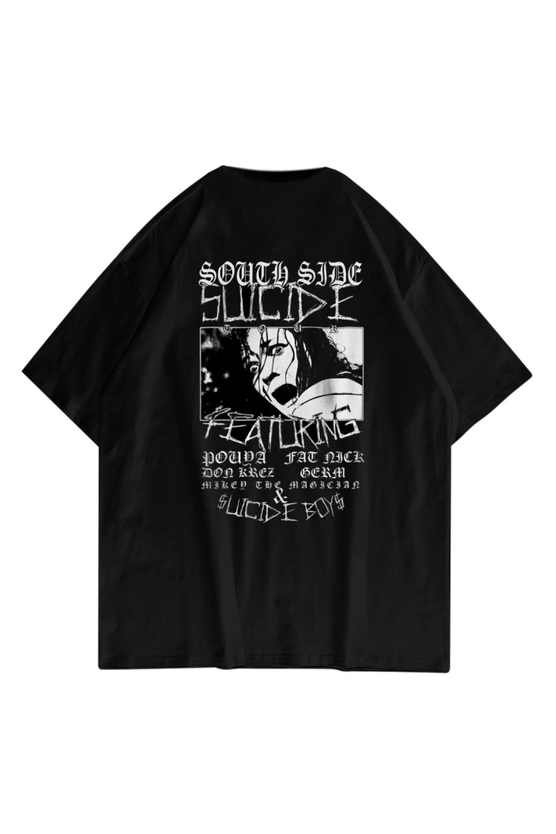 Unisex Suicideboys South Side Siyah Tshirt