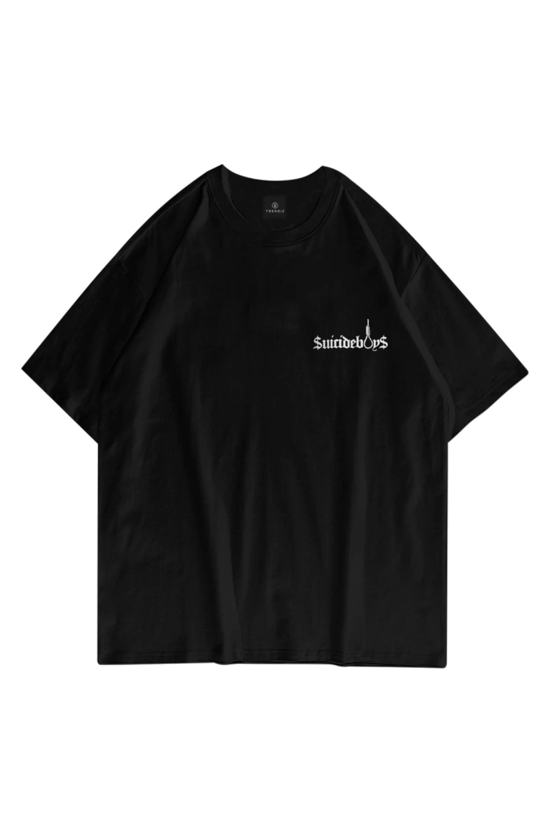 Unisex Suicideboys South Side Siyah Tshirt