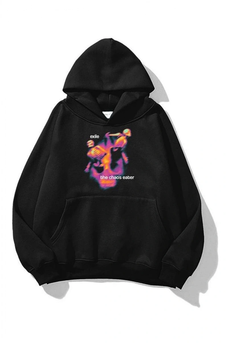 Unisex The Chaos Eater Sweatshirt Siyah