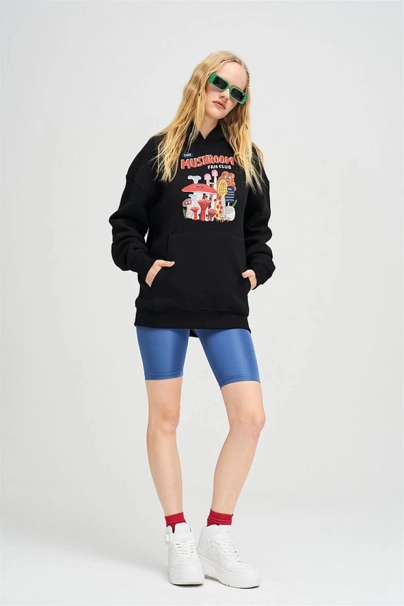 Unisex The Mushroom Fan Club Beyaz Sweatshirt Beyaz