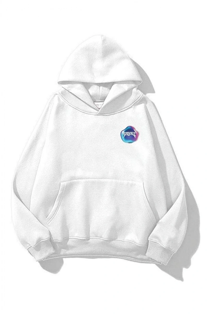 Unisex Trouble Sweatshirt Beyaz