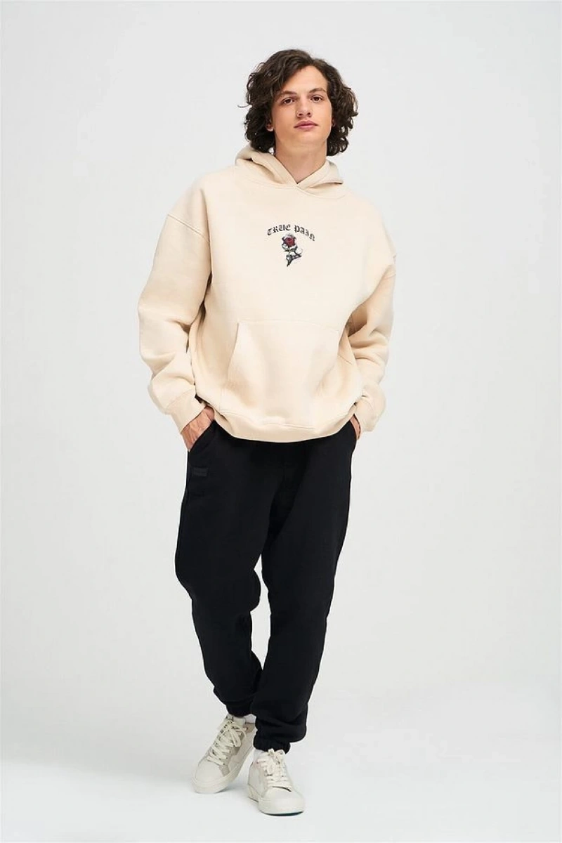 Unisex True Pain Sweatshirt Hoodie Gri