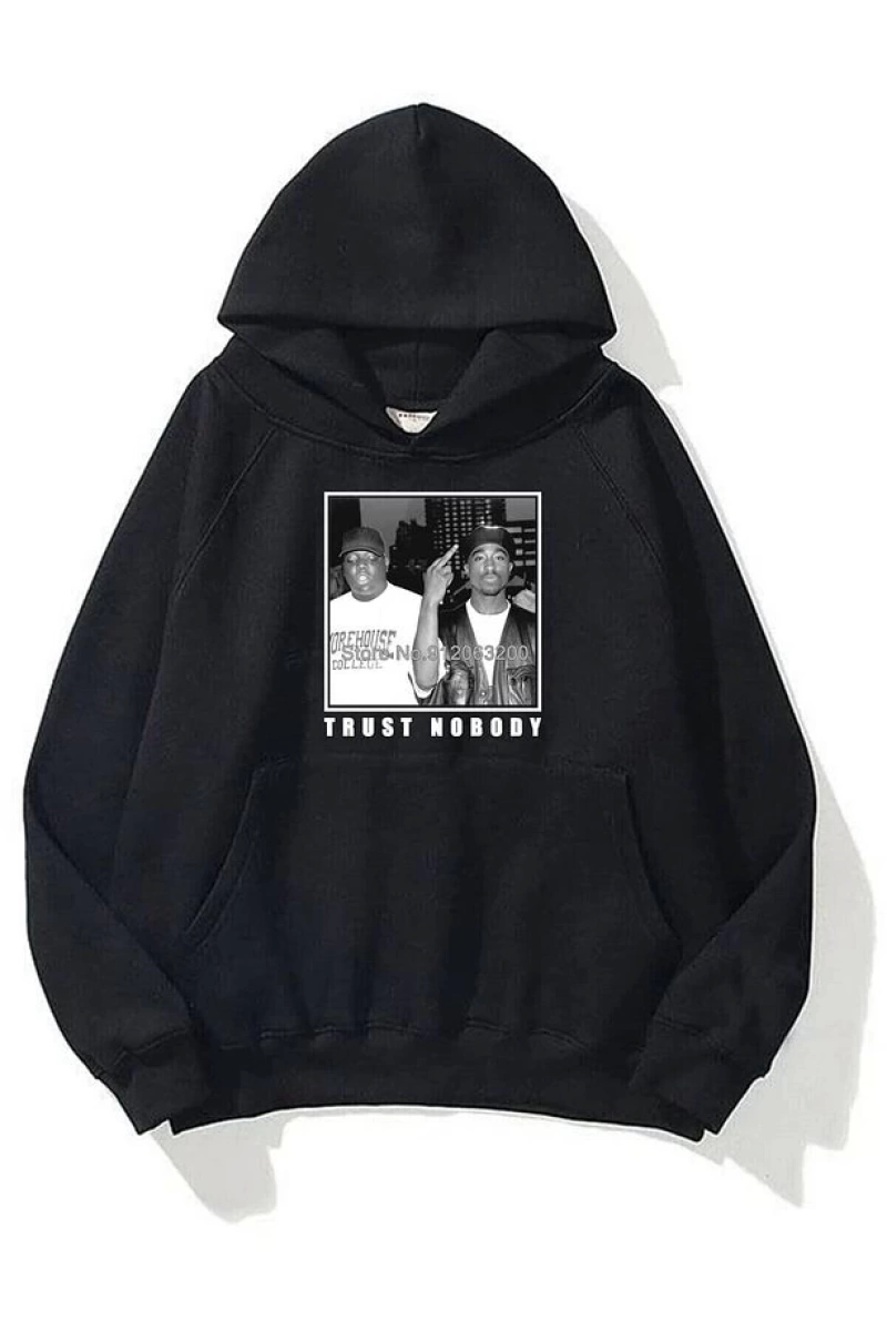 Unisex Trust Nobody Siyah Sweatshirt Siyah