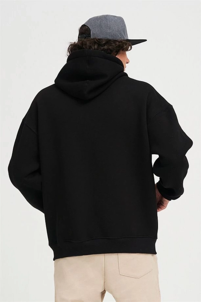 Unisex Trust Nobody Siyah Sweatshirt Siyah