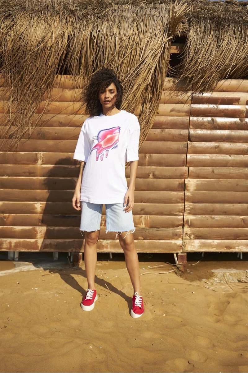 Unisex Ungrateful Beyaz Tshirt