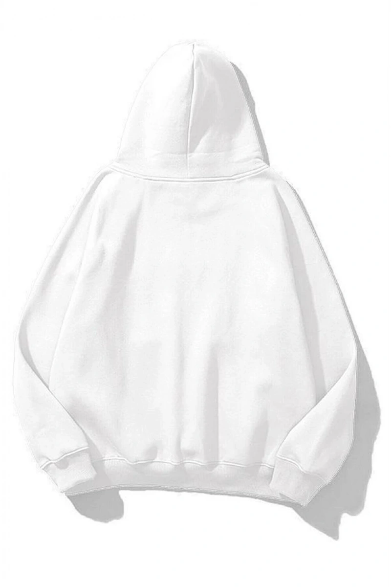 Unisex Utopia Dark Mask Travis Scott Sweatshirt Hoodie Beyaz