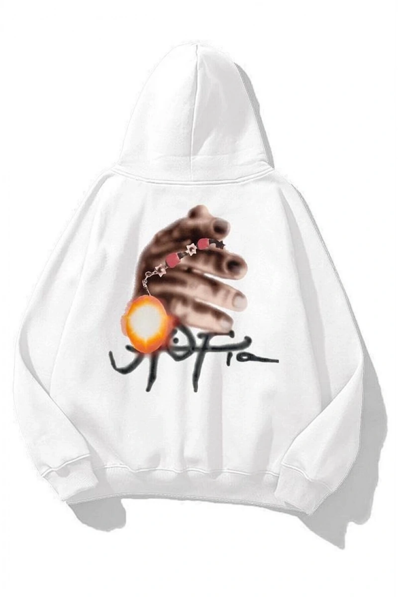 Unisex Utopia Light Travis Scott Sweatshirt Hoodie Beyaz