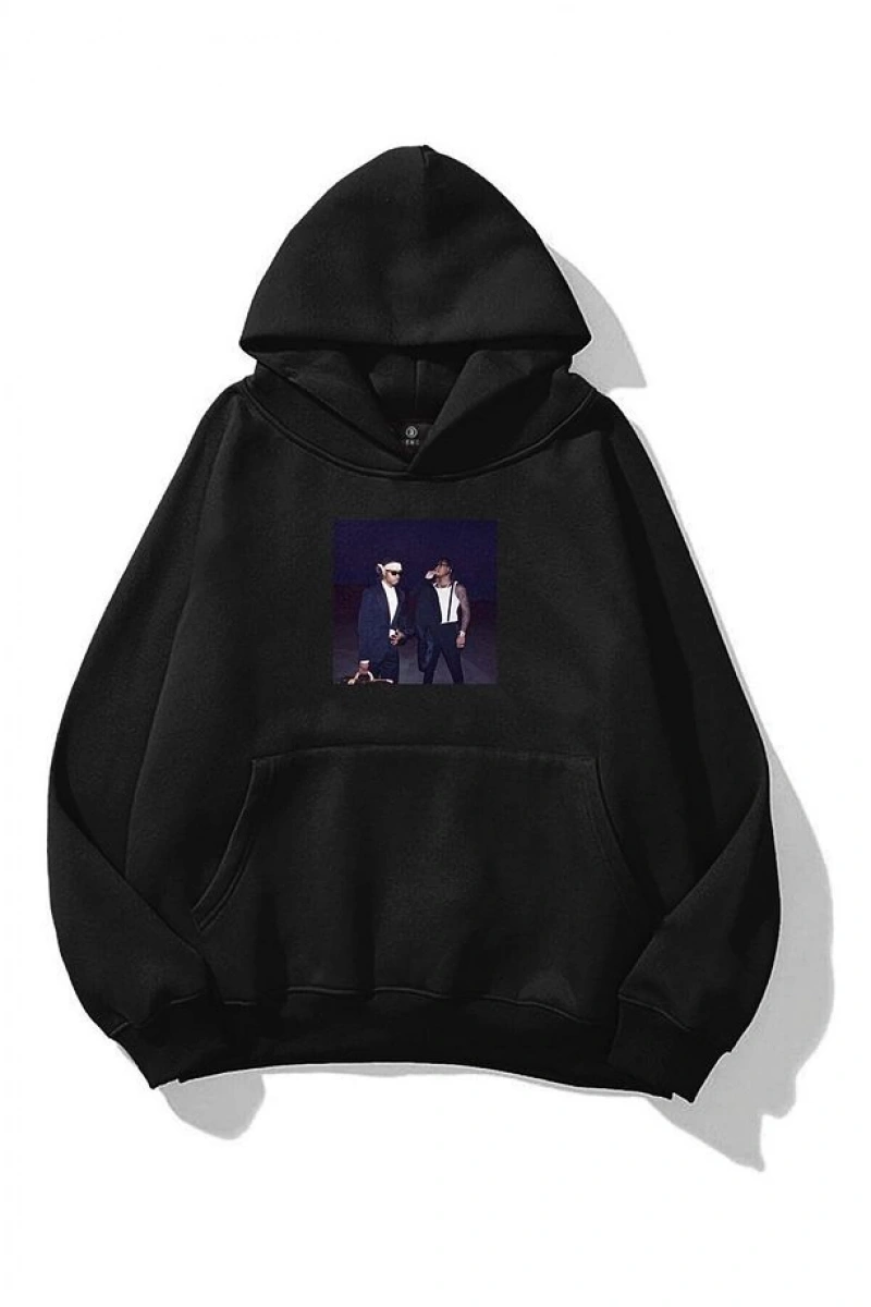 Unisex We Dont Trust You Album Cover Sweatshirt Siyah